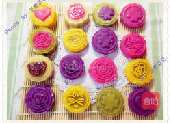 色彩缤纷冰皮月饼的做法图解21