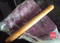 紫薯兰花饼的做法图解3