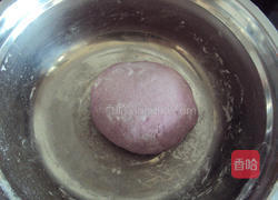 紫薯兰花饼的做法图解4