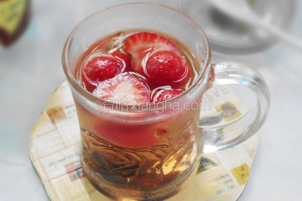 草莓山楂茶