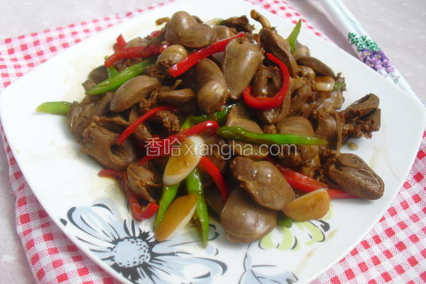 辣椒炒鸡心