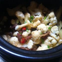 飘香花菜砂锅煲的做法[图]