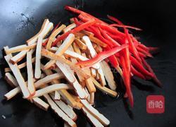 毛芹炒香干的做法图解5