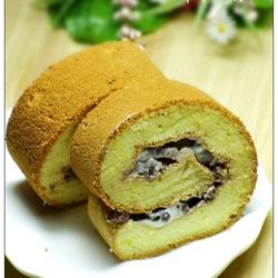 蜜豆奶油蛋糕卷的做法[图]