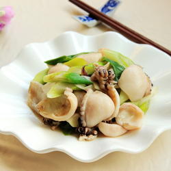 大葱炒目鱼的做法[图]