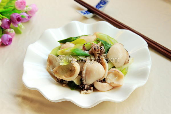 大葱炒目鱼