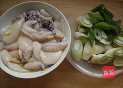 大葱炒目鱼的做法图解2