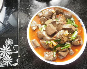 泡菜烧鸡血旺[图]