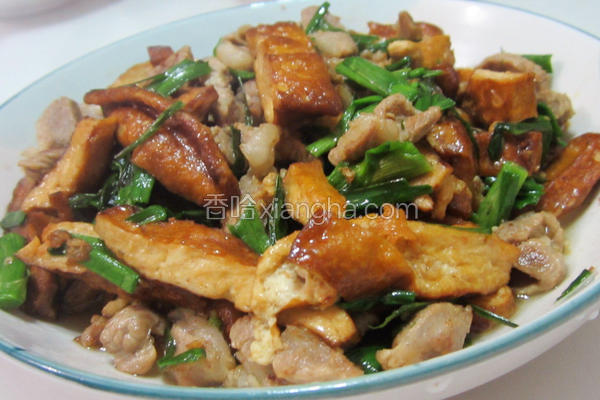 大蒜卤豆腐炒肉