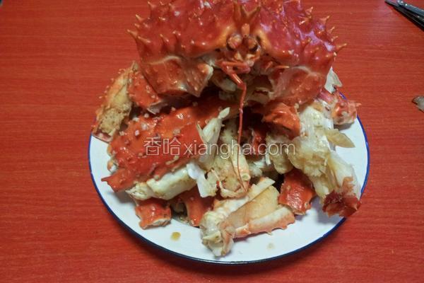 鲜炒帝王蟹