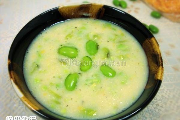 五谷毛豆粥