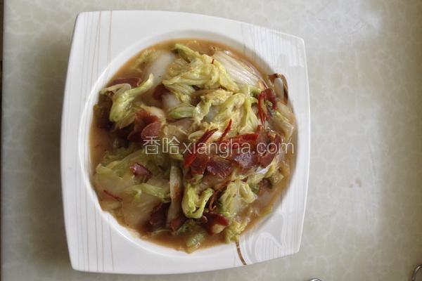 腊肉烧白菜