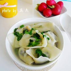 浓香芹叶馄饨的做法[图]
