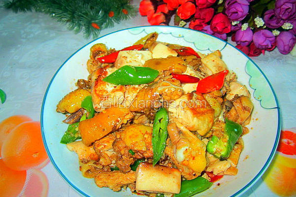 豆腐烧鸡