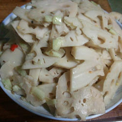 火麻油拌炒素莲藕的做法[图]
