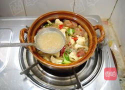 腊味菜花粉丝煲的做法图解14