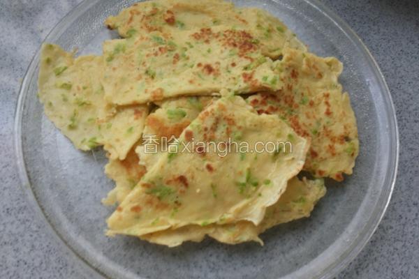 苦瓜虾皮鸡蛋煎饼