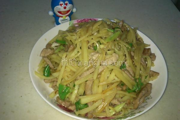土豆丝炒肉
