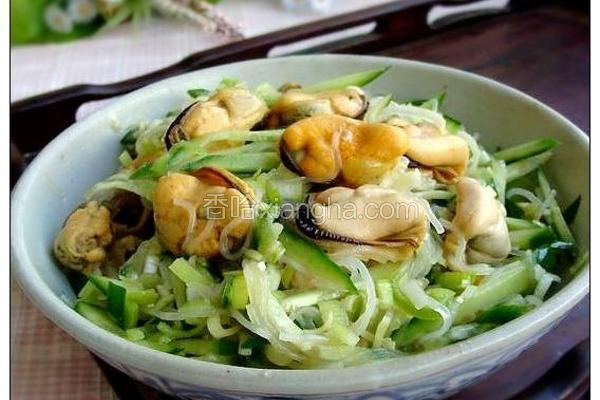 黄瓜粉丝拌海虹
