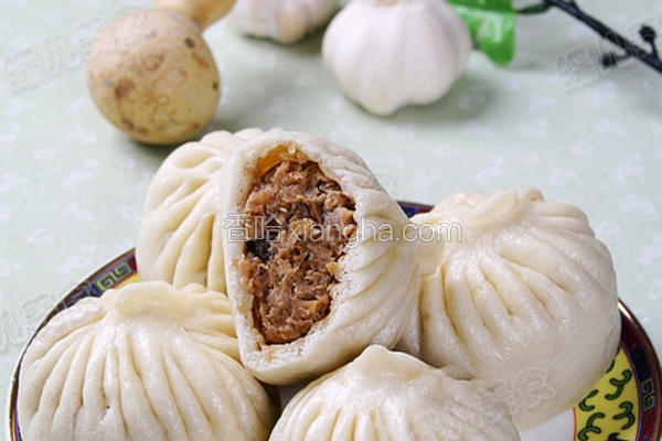 葫芦丝猪肉蒸包