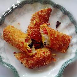 香煎三丝豆皮卷的做法[图]