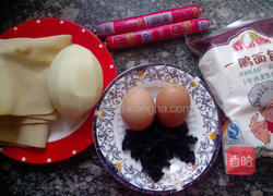 香煎三丝豆皮卷的做法图解1