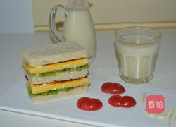 培根鸡蛋三明治的做法图解11