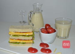 培根鸡蛋三明治的做法图解12