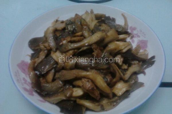 平菇炒肉片