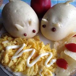 肥鼠豆沙包的做法[图]