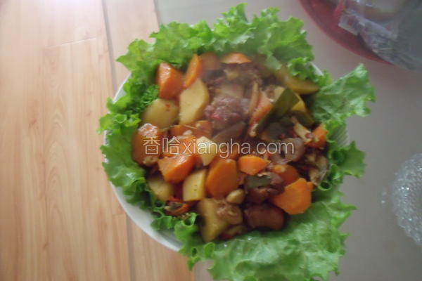 土豆胡萝卜炖鸭腿
