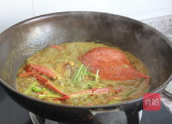 皇家咖喱蟹的做法图解15