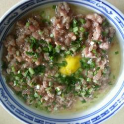肉末咸蛋蒸蛋的做法[图]