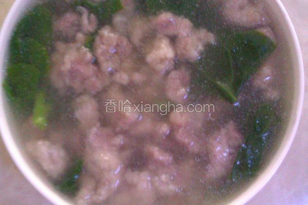 木耳菜滑肉汤