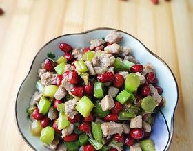 花生肉丁炒菜苔[图]
