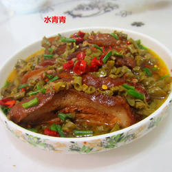 酸豆角蒸皱皮肉的做法[图]