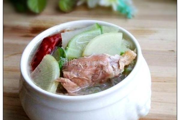 萝卜粉丝烤鸭汤