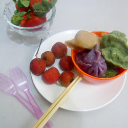 早餐记录三色饺子的做法[图]
