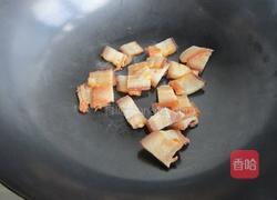 上海青炒腊肉的做法图解3
