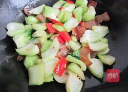 上海青炒腊肉的做法图解10