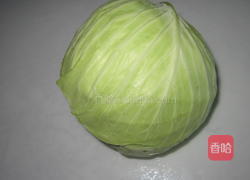 肉末炒包菜的做法图解1