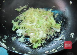 肉末炒包菜的做法图解9