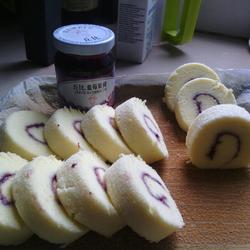 蓝莓戚风蛋糕卷的做法[图]