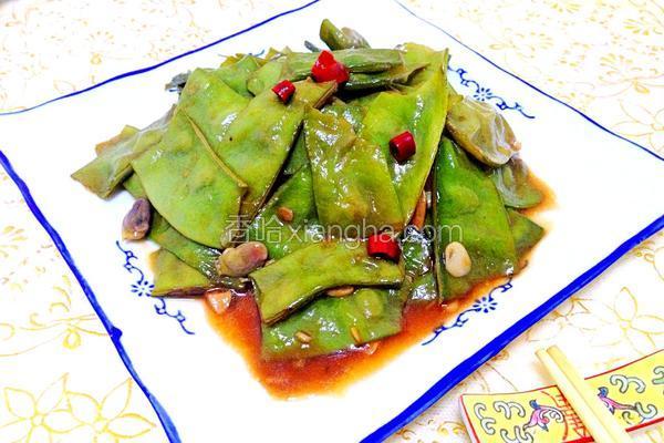 鲍汁手撕扁豆