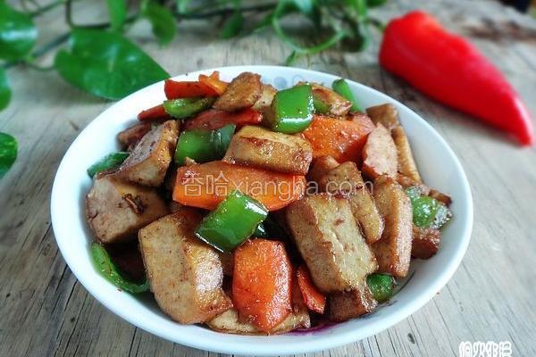 青椒煸豆干