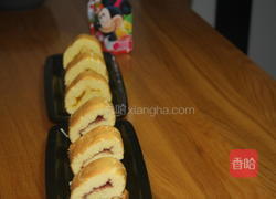 蓝莓酱蛋糕卷的做法图解1