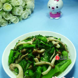 蟹味菇炒菜心的做法[图]