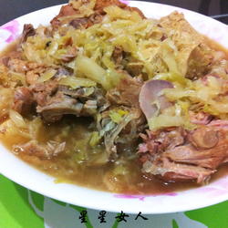 脊骨酸菜炖冻豆腐的做法[图]