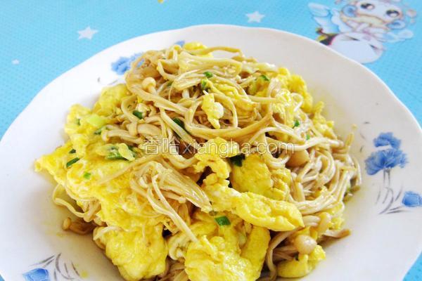 金针蘑炒鸡蛋