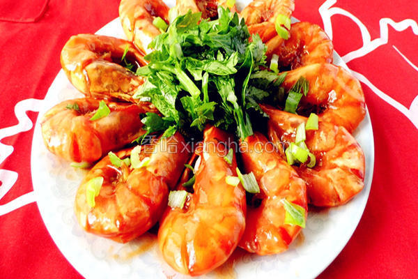 鲁菜红烧大虾